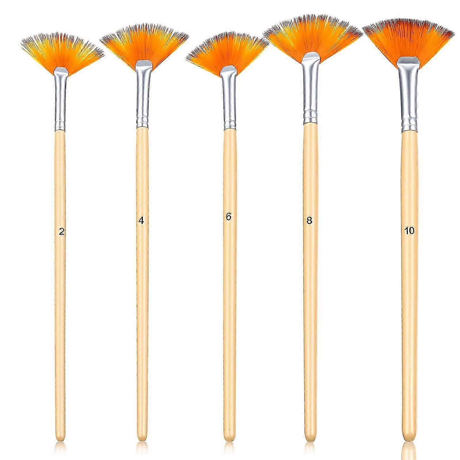 5Pcs Portable Paint Multi-function Fan Professional Watercolor