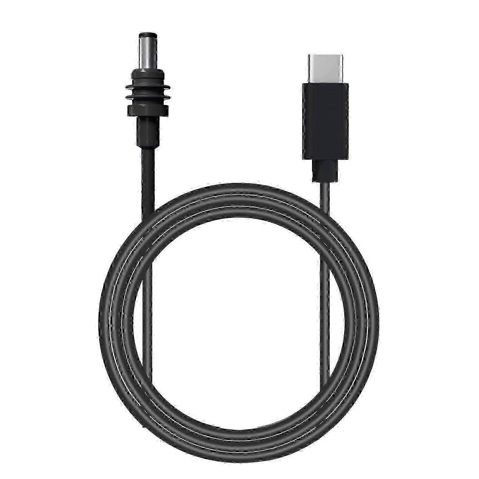 hard Rectangular Satellite DC Power Cable Replacement USB C to DC 100W 2m/6.5ft compatible with 65W PD Power Supply intelligence
