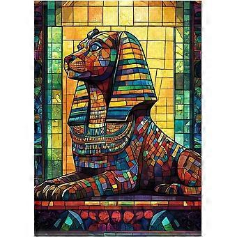 Stained Glass Sphinx Jigsaw Puzzle SQZ901