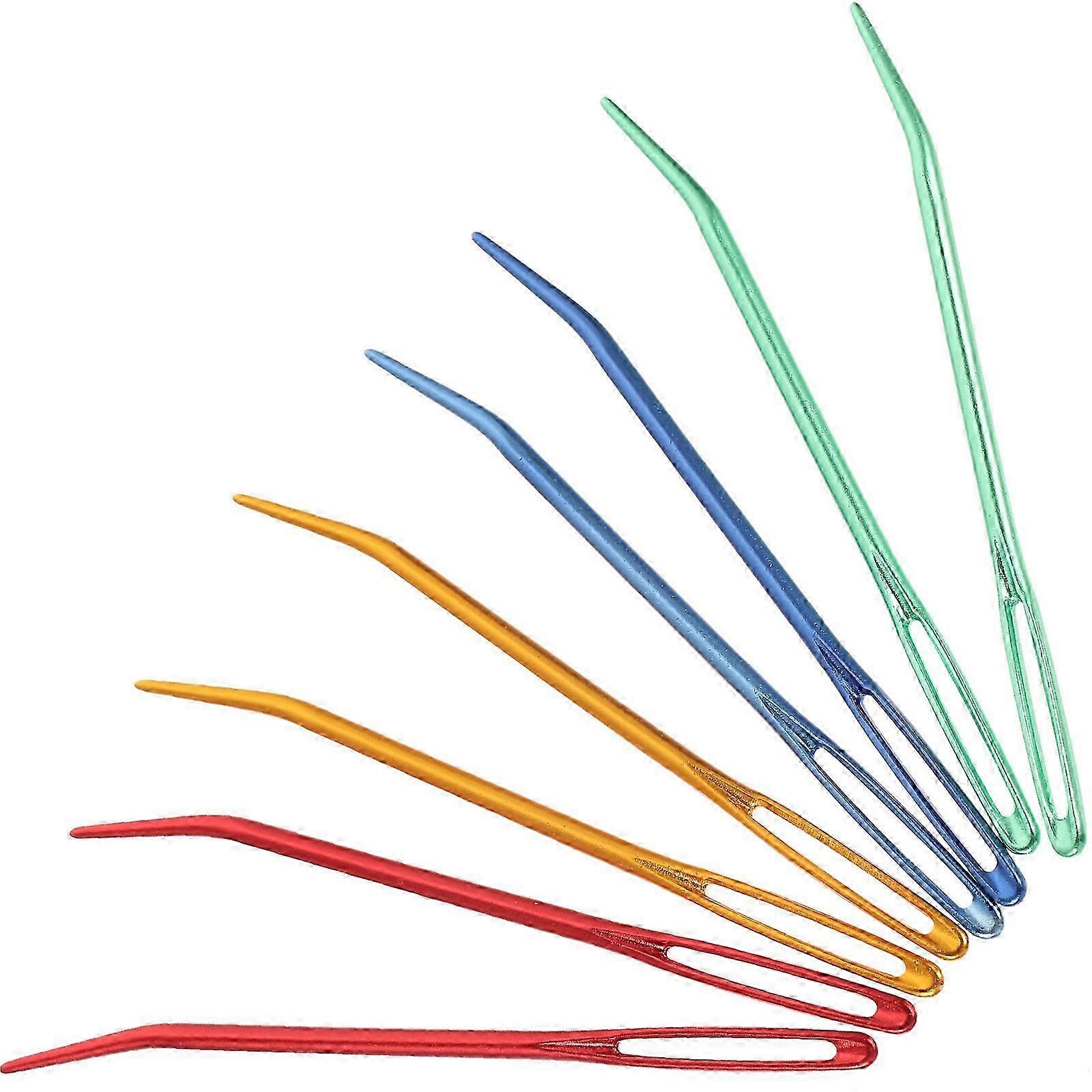 8pcs Convenient Yarn Needles Multi-function Darning Needles Large-Eye Blunt Needles