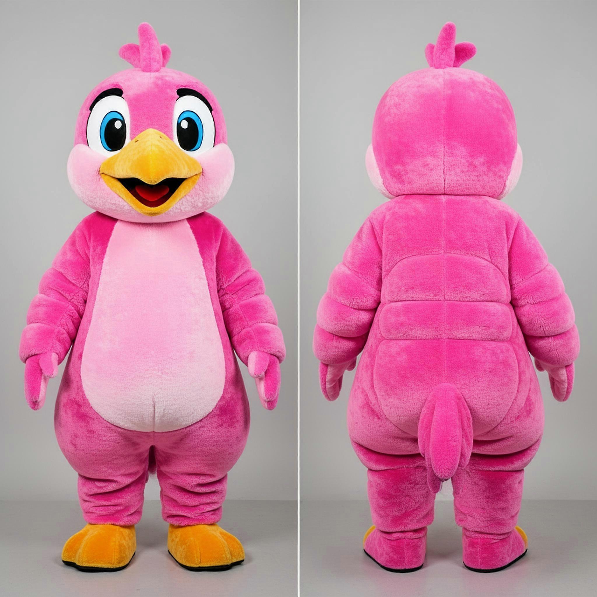 MASTICOT Pink Vibrant Woodpecker Mascot