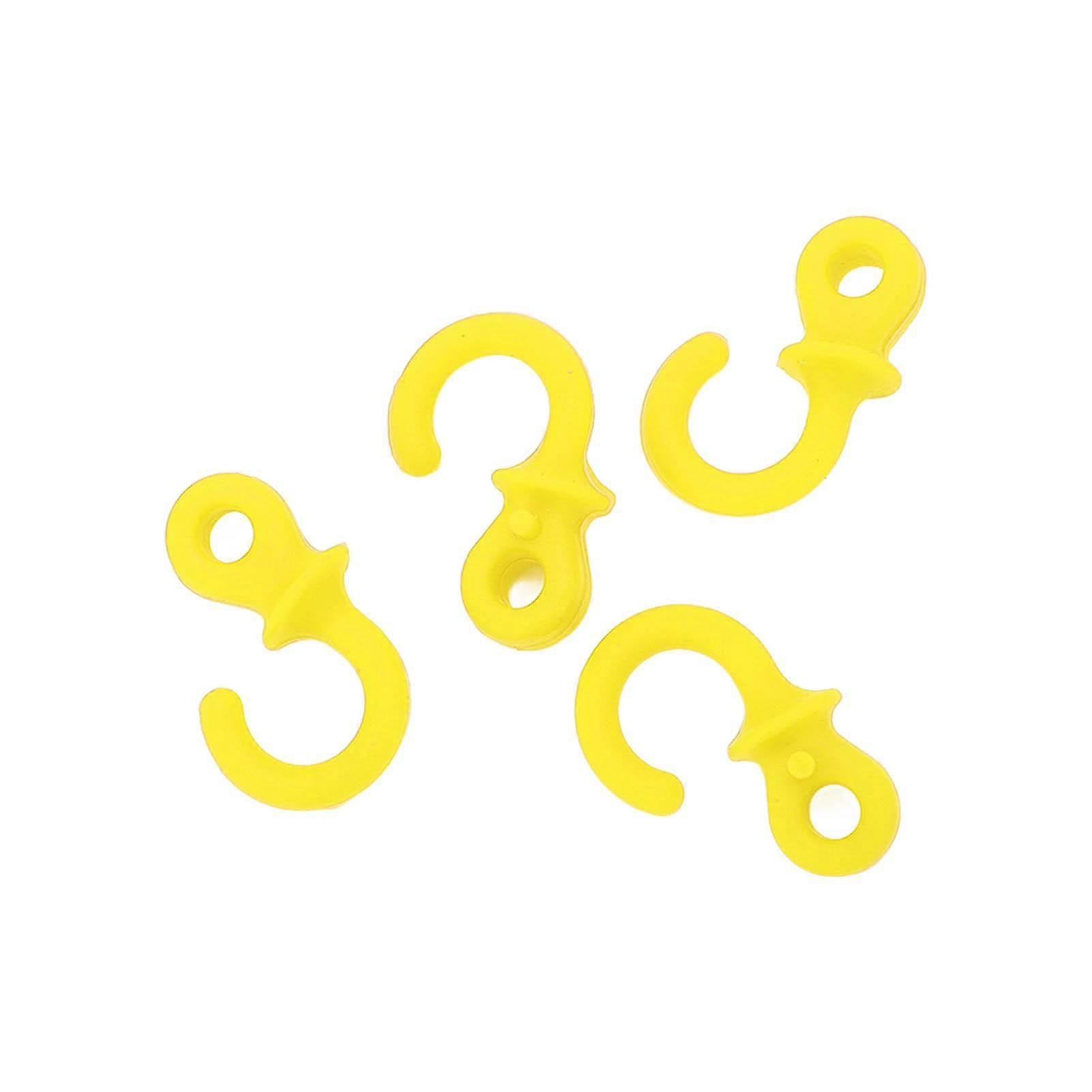 4Pcs Archery Bow String Silencers Monkey Tail Compound Bow String Stabilizer Shock Absorption for Ourdoor TrainingYellow