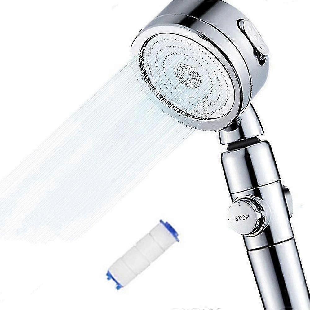 High Pressure Shower Head,with On/off Full Shutoff Push Button And Switch