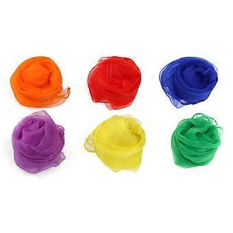 Hemmed Scarf Dance Juggling Scarves for Boys and Girls 2Pcs