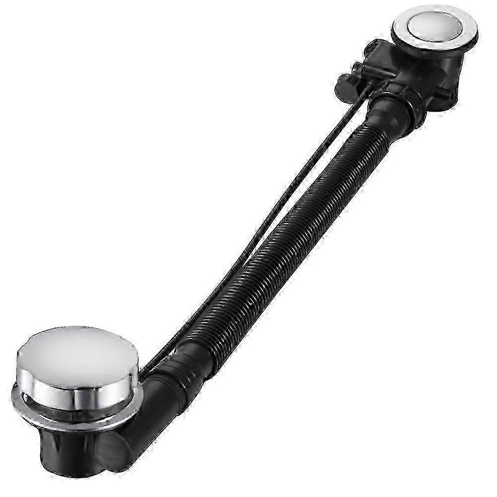 Tub Drain Flexible Drain Pipe compatible with Bathroom with 2Sets Universal Connection