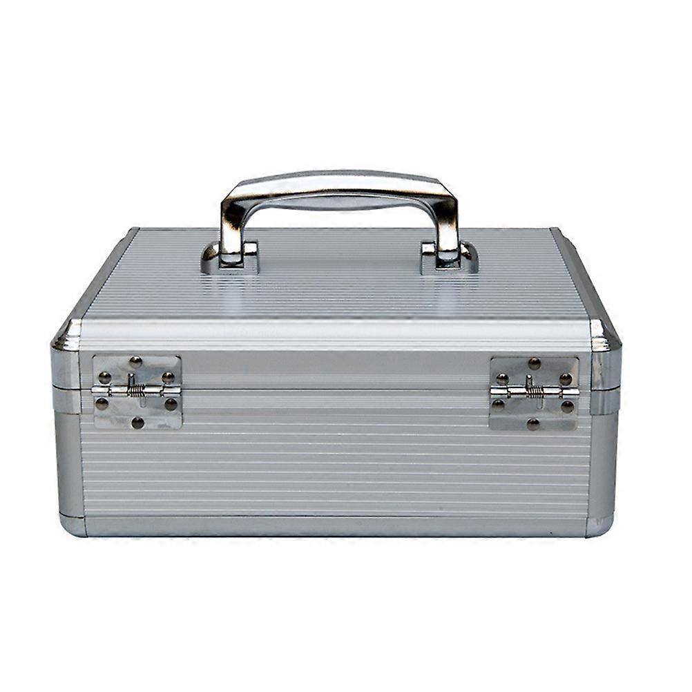 Silver Portable Cashier Storage Case Multipurpose for Storage Use