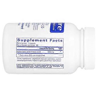 Pure Encapsulations, Alpha Lipoic Acid, 600 mg, 60 Capsules