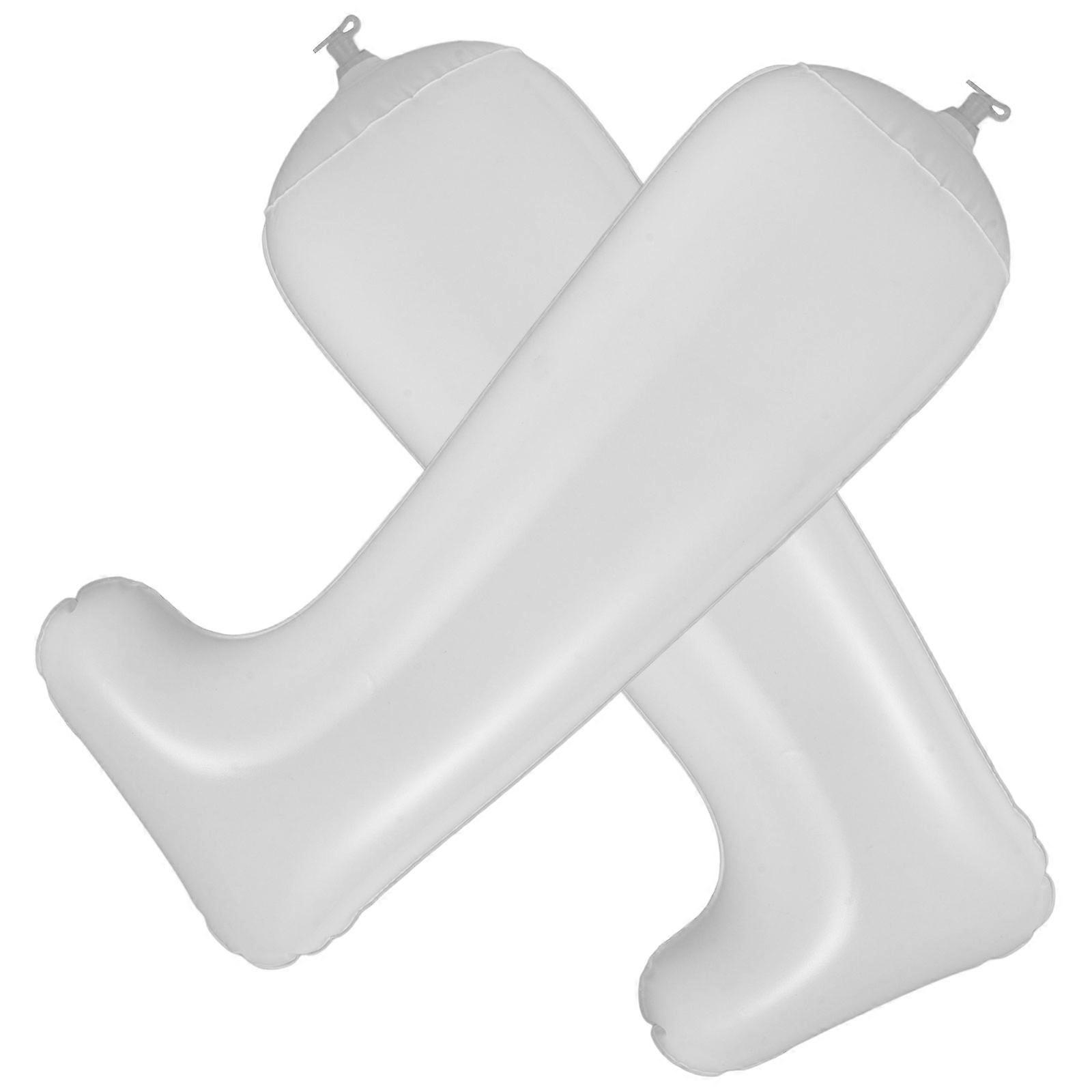 Inflatable Boot Shaper Boot Holder to Maintain Shape 1Pair White Plastic
