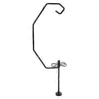 Camping Lantern Stand with Magnetic Mount Base, Adjustable Iron Pole for Outdoor Lighting and Tents