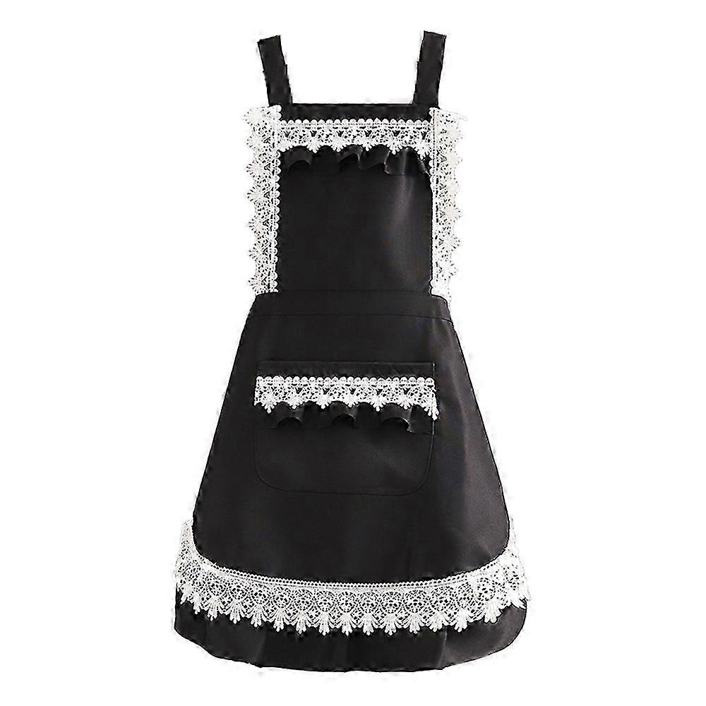 Breathable Retro Apron With Frills