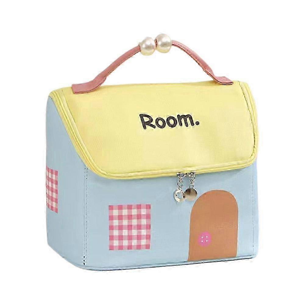 Double-Zip Makeup Bag With Mesh Pockets