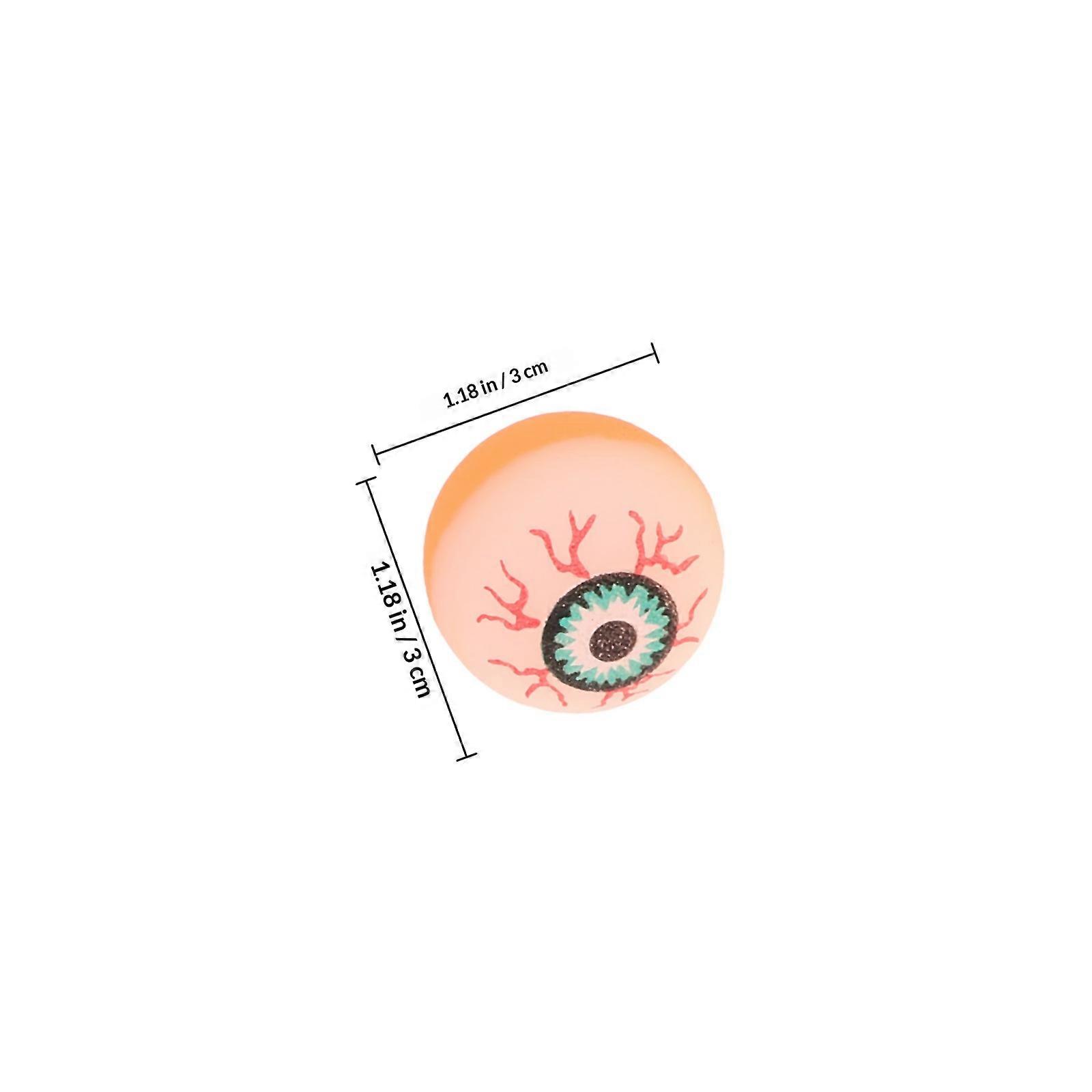 Halloween Eyeball Pattern Bounce Balls Creative Jumping Balls 40Pcs Set