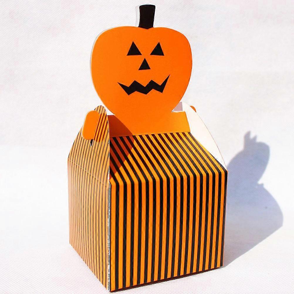 Halloween Candy Box Storage Container with 48Pcs Cartoon Pattern Candy Boxes