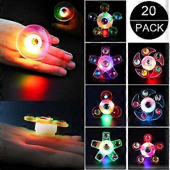Glow-in-the-Dark Multicolor Fidget Spinner for Nighttime Play