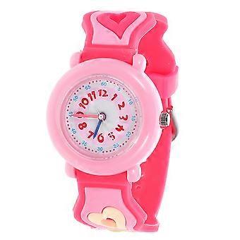 Heart Design Kids Watch Cartoon Children Wristwatch Silicone Watch Kids Birthday Gift
