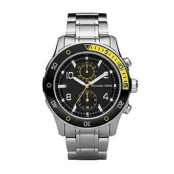 Mkors miesten kvartsi analoginen mies katsella MK8150 ruostumaton teräs ranne koru