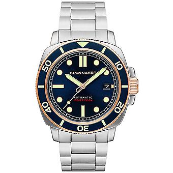 Spinnaker hull diver Japanese Automatic Analog Men's Watch with Stainless Steel Bracelet SP-5088-55