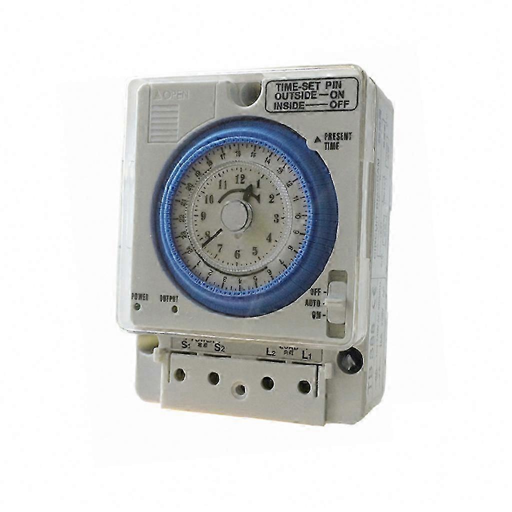 Mechanical Timer Switch 15A AC 100~250V 24 Hours Daily Programmable Waterproof