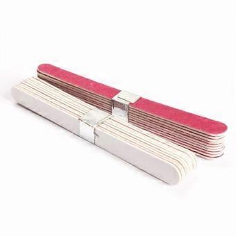 10 Pcs Nail File Manicure Pedicure Buffer Sanding Files Wood Crescent Sandpaper Grit Nail Art Tool