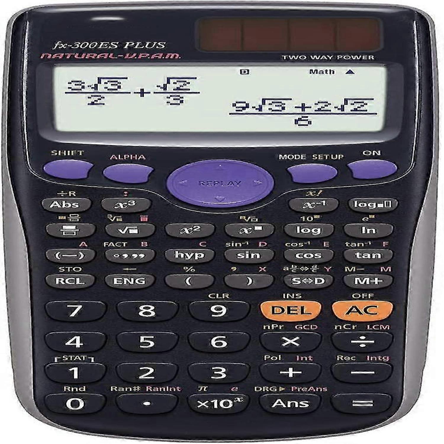 Calculadora científica Fx-82es Plus, Negro