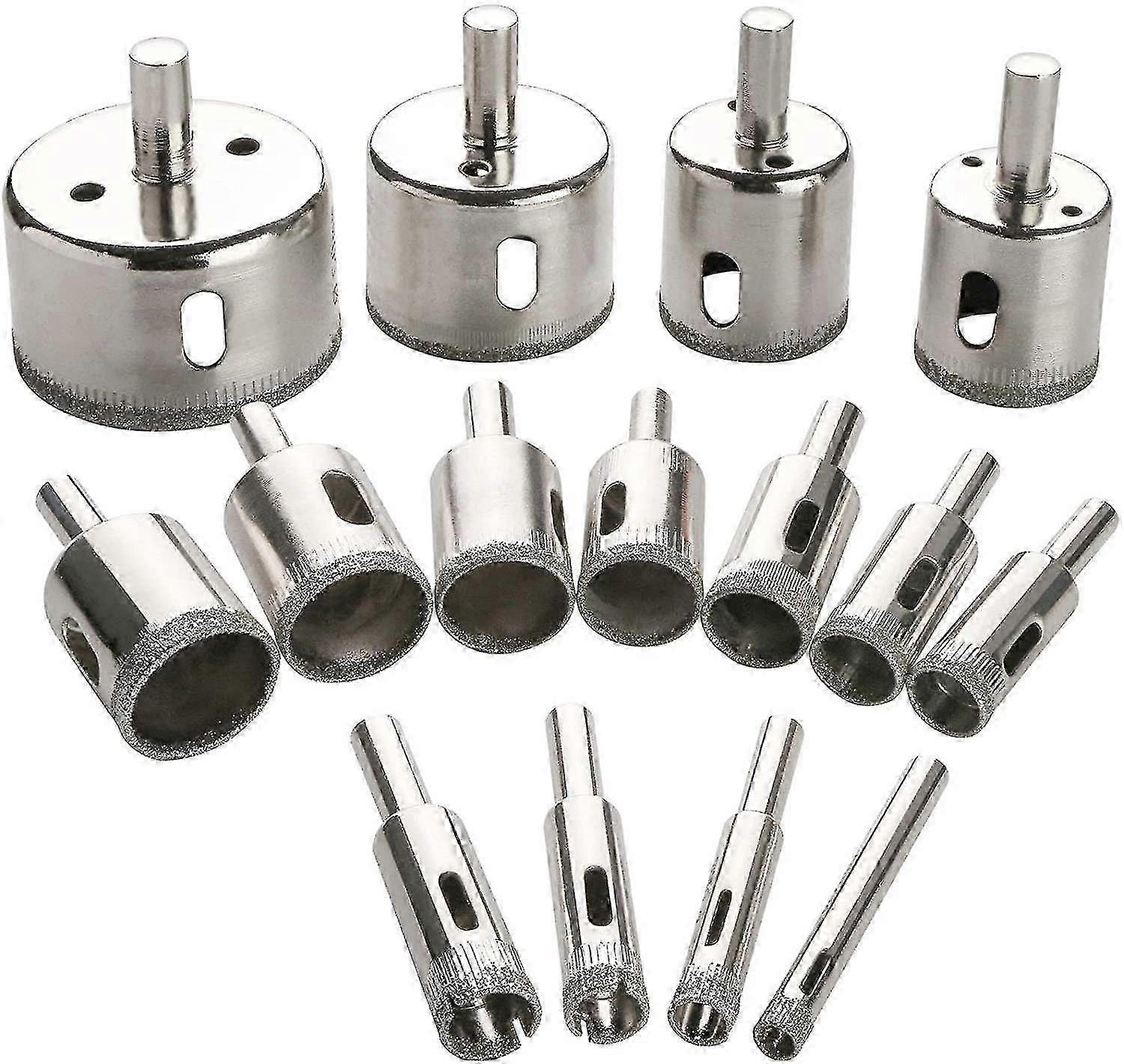 15pc Diamond Stone Drill Bit Set