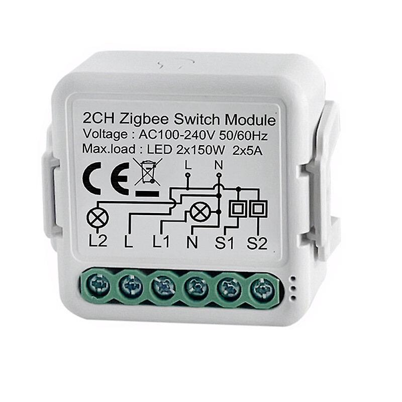 Two Way Smart Switch Module 110-240v Control Light Switch Controller Automation Module Relay Work With Alexa/google Home