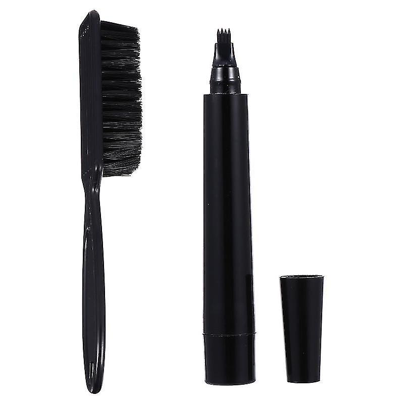 14X2.5x2cm Black Shaving Kits 1 Set Men Beard Pencil Beard Waterproof Filler Pen Coverage Mustache P