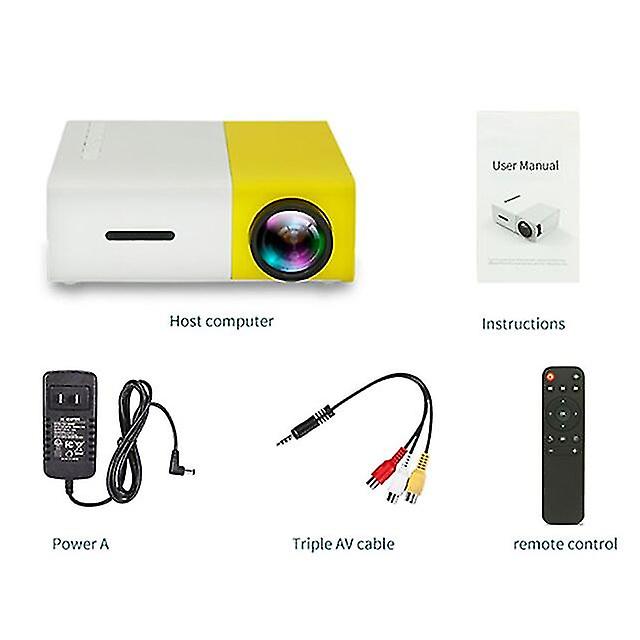 Pro Led Mini Projector 480x272 Pixels Supports 1080p Hdmi Usb o Portable Home Media Video Player