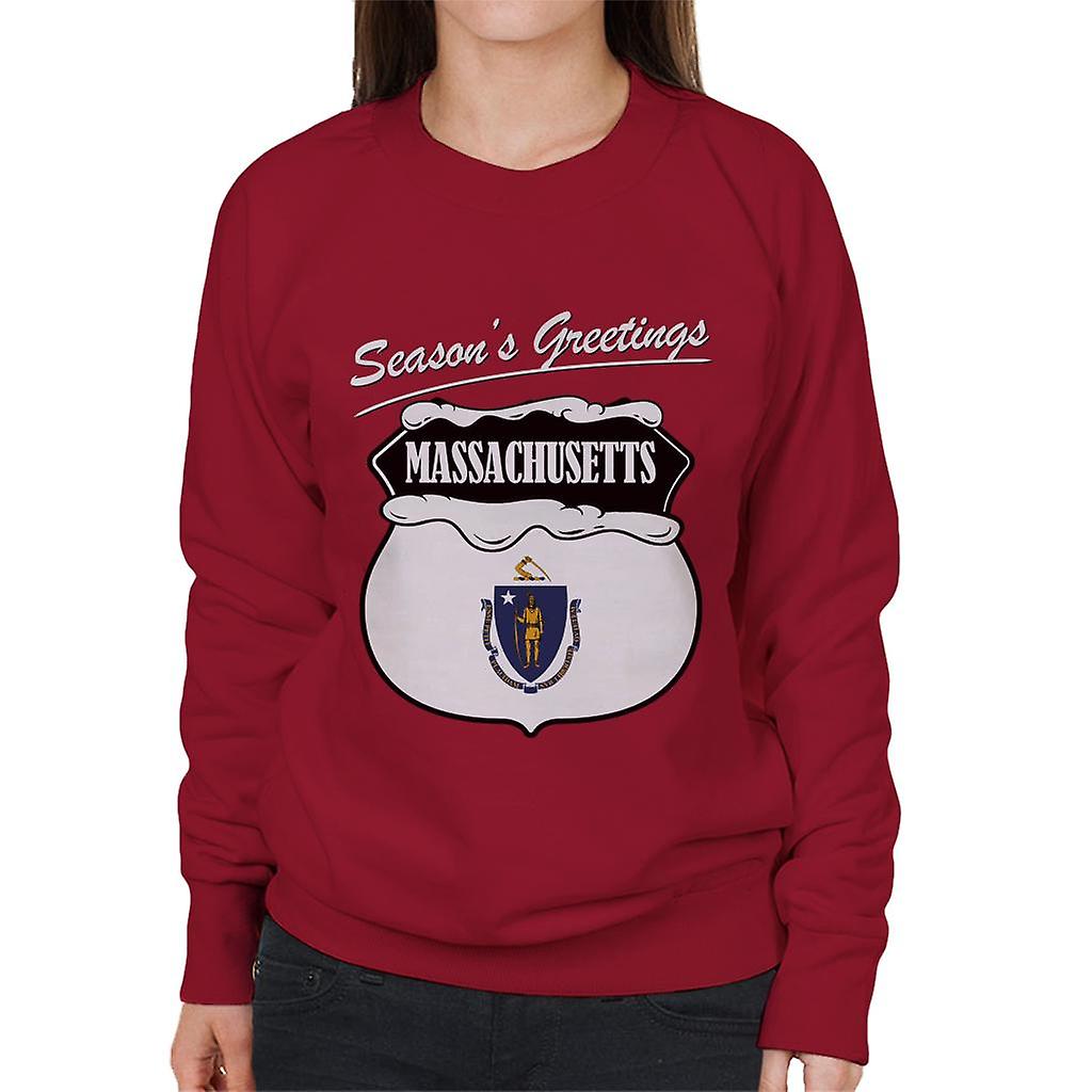 Sæsoner hilsner Massachusetts kvinders Sweatshirt