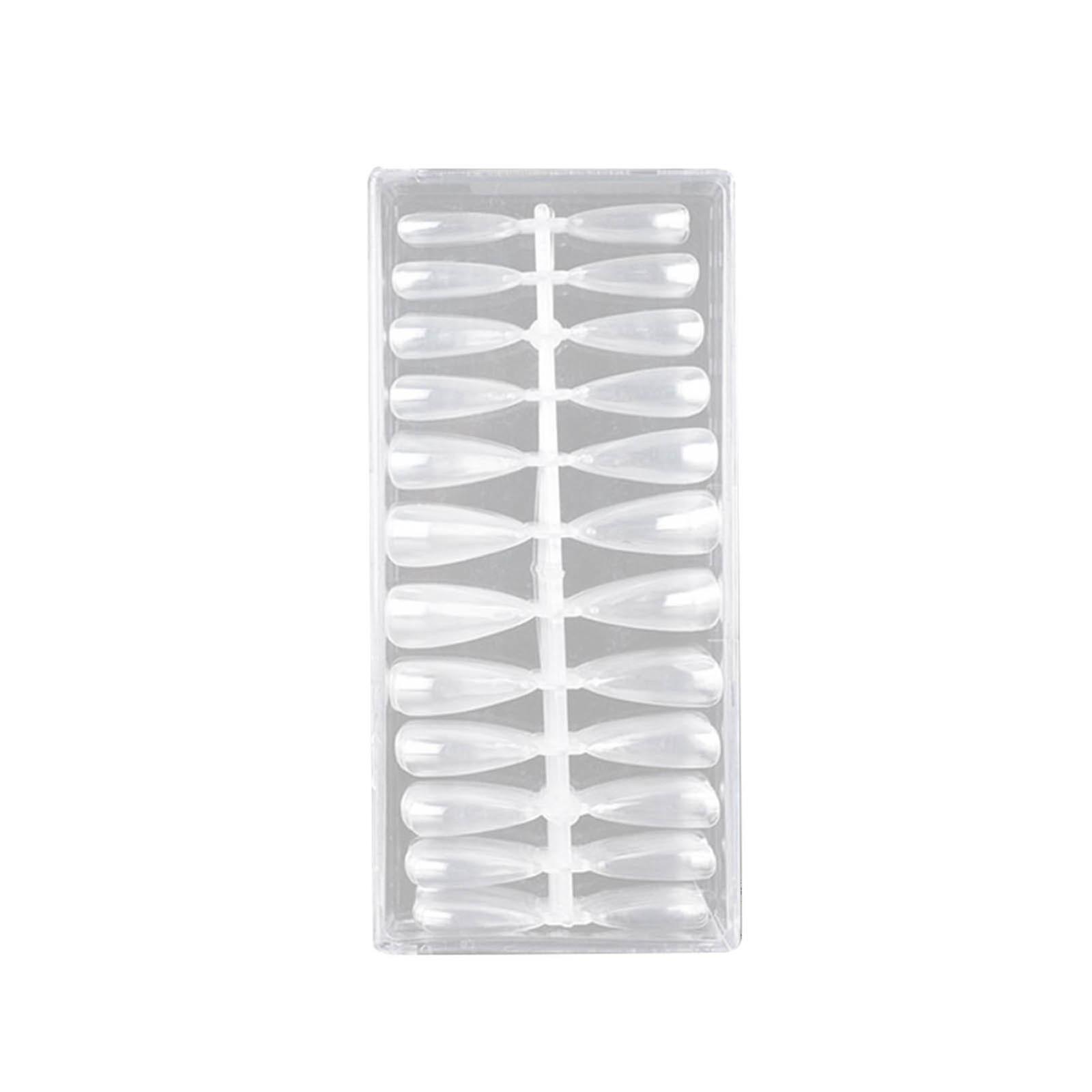 504pcs Stiletto Tips Cover Almond Shape Nails Art Tips With Box