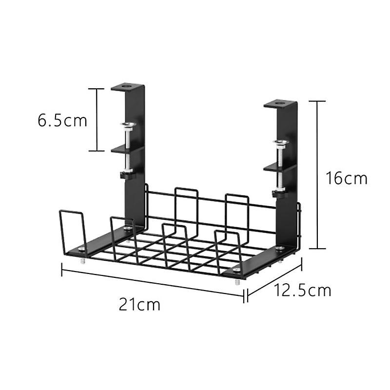 Wire Basket Shelf Under Table Storage Rack Cord Organizer Rack Cable Basket