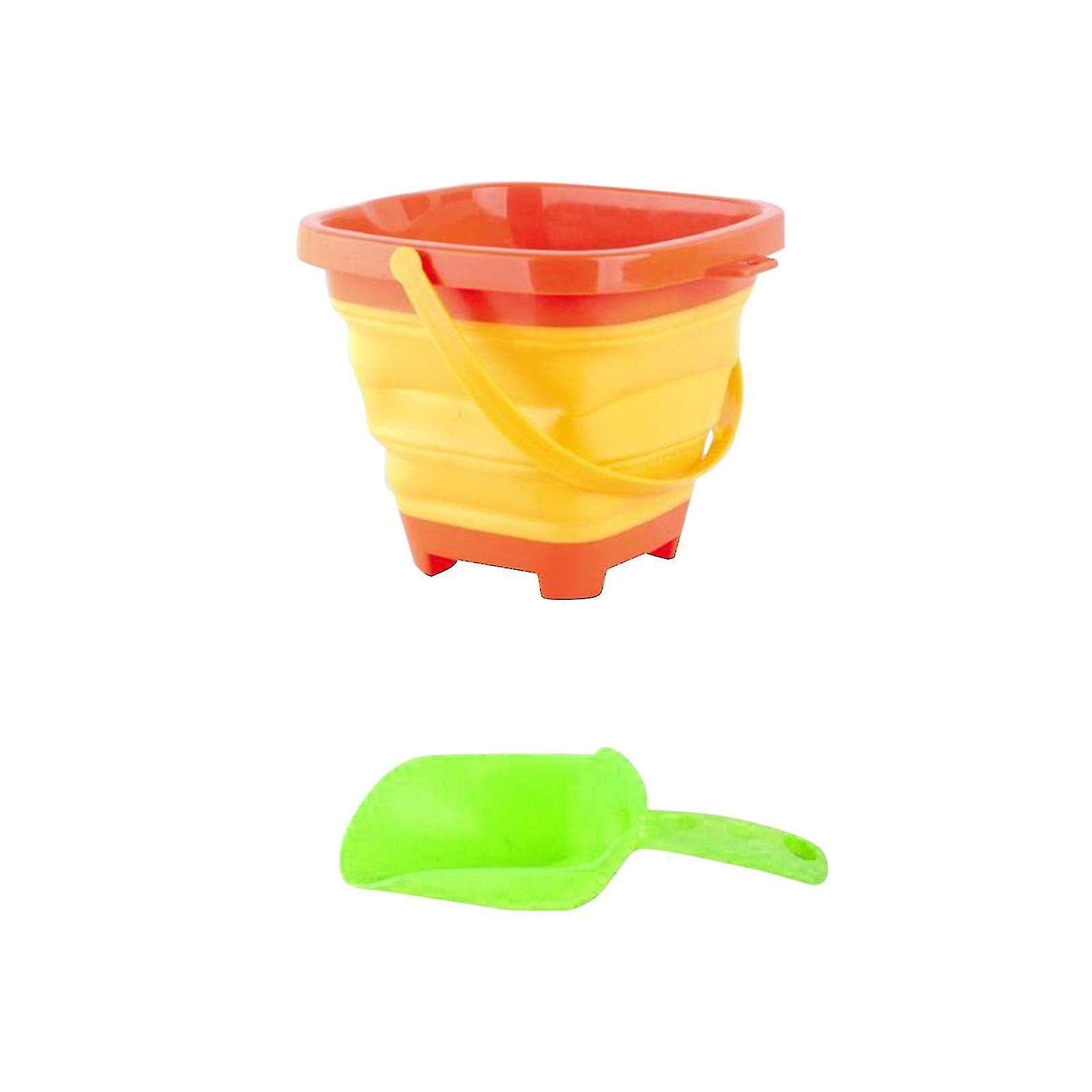 Multifunctional Telescopic Bucket, 1 Piece, Orange
