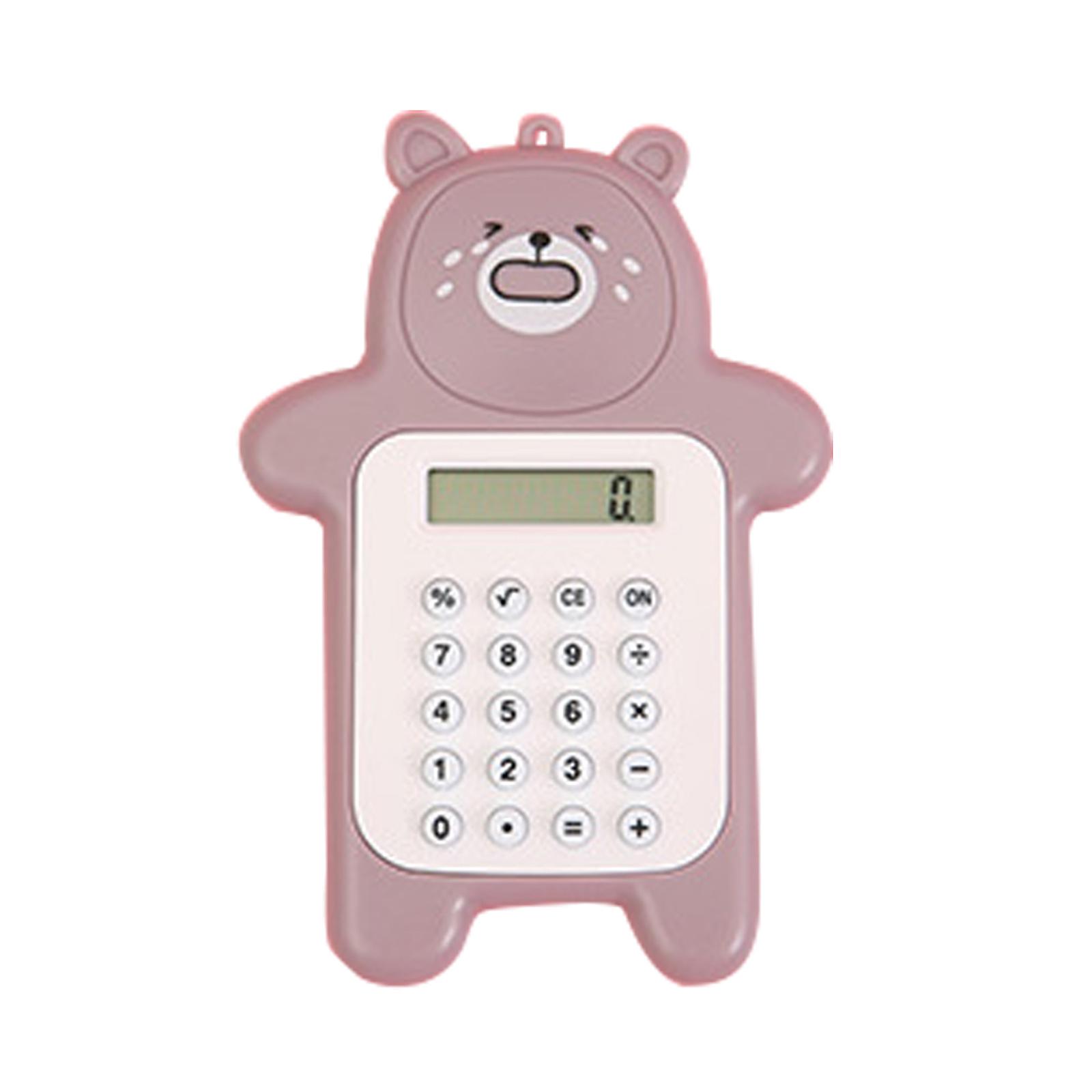 Cartoon Bear Calculator 8-Digit LED Display Sensitive Button Standard Function