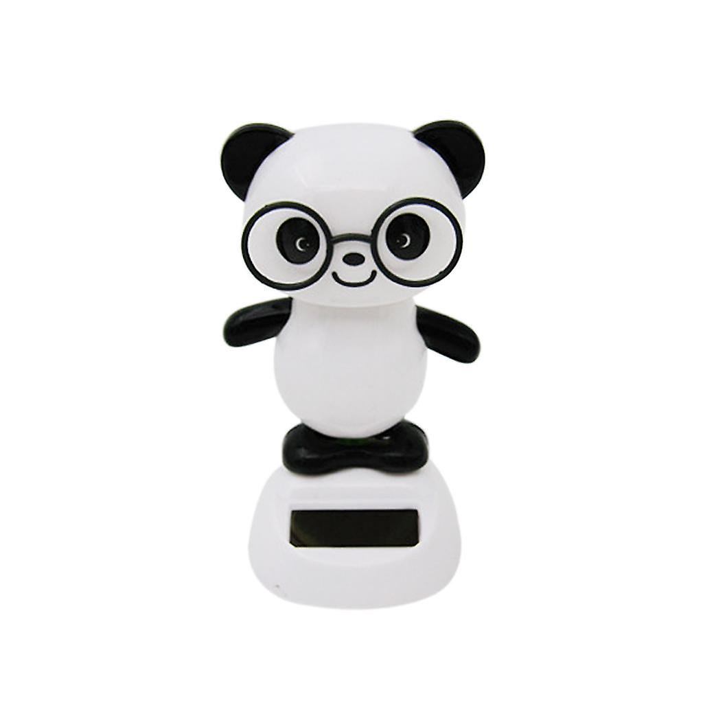 Solar Powered Dancing Car Home Desk Dancer Bobble Toy Panda