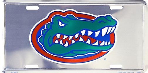 Florida Gators NCAA Sølv spejl nummerplade