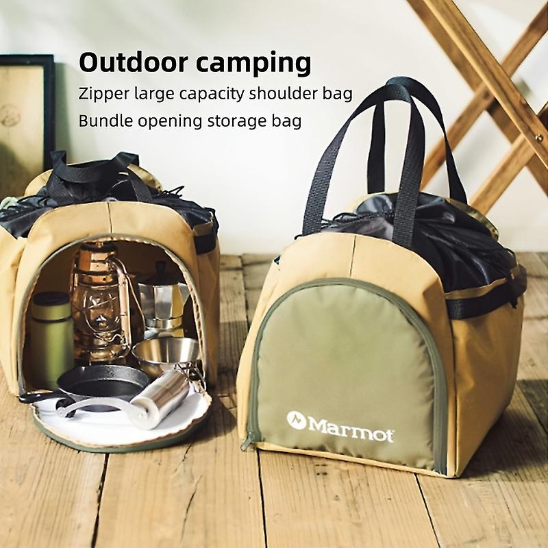 Experience Ultimate Convenience With Our Outdoor Camping Zipper Shoulder Bag - The Multipurpose Drawstring Storage Bag With An Amazingly Huge Zipper S