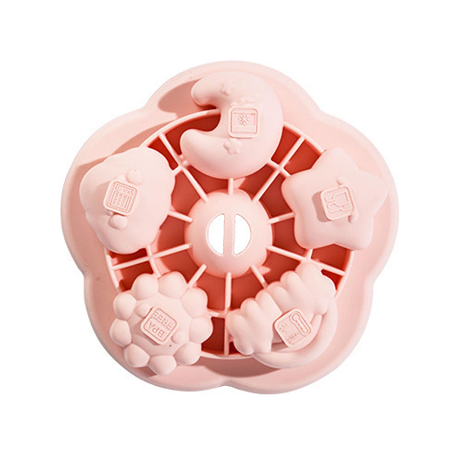 Smiling Face Silicone Pudding Cookie Mould Durable Flexible Easy Release Food Mould For Diy Baking Mousse Cake
