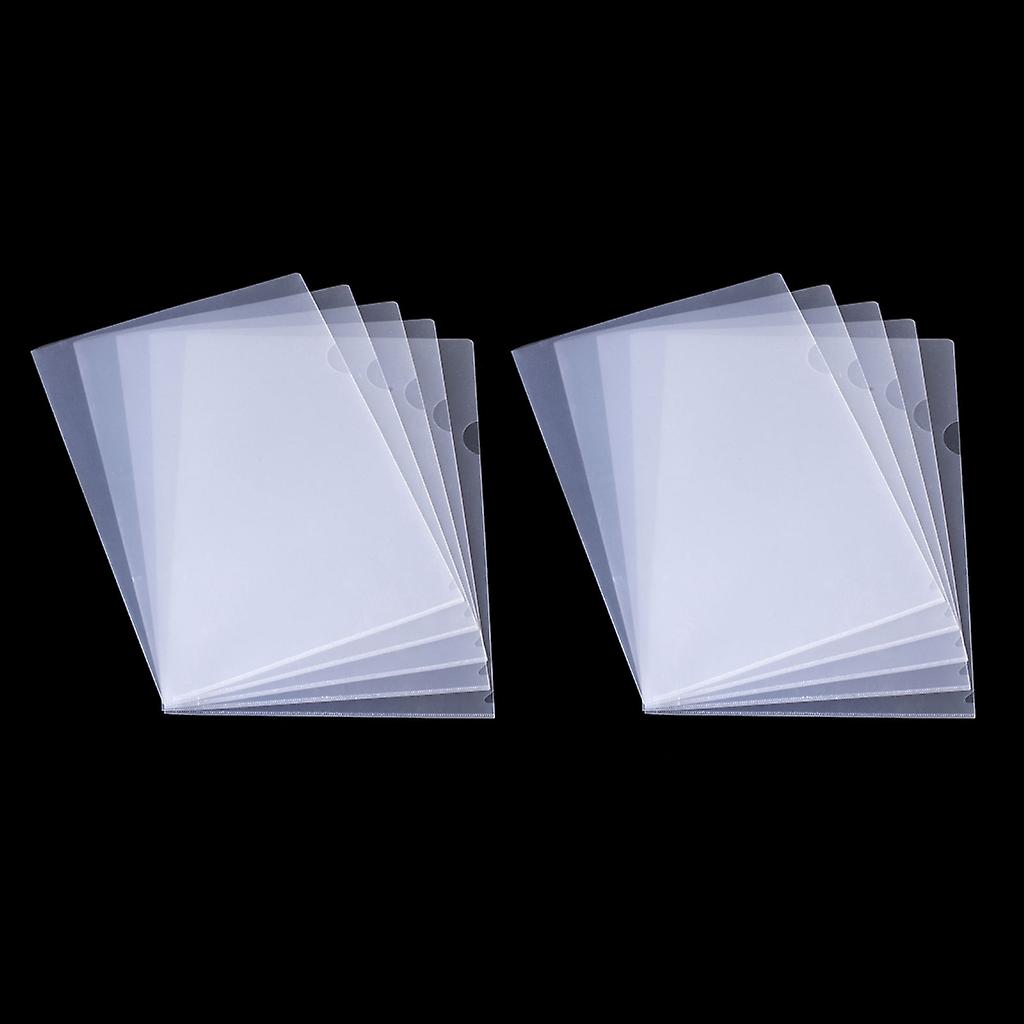 L-Type Documents Folders Jacket,Paper Sheet Protectors,Plastic File Folders