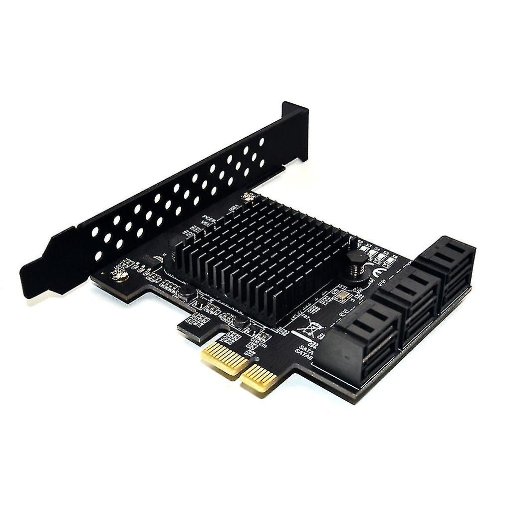 6 Port Pcie Sata Expansion Card Pcie To Sata 3 Controller 6gbps Ssd Card For Pc