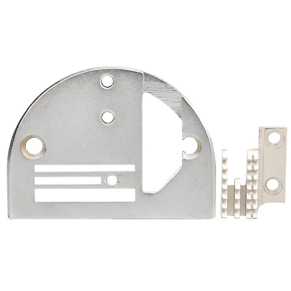Plaque à aiguille double rangée avec dents en métal, accessoires pour machine à coudre synchronisée