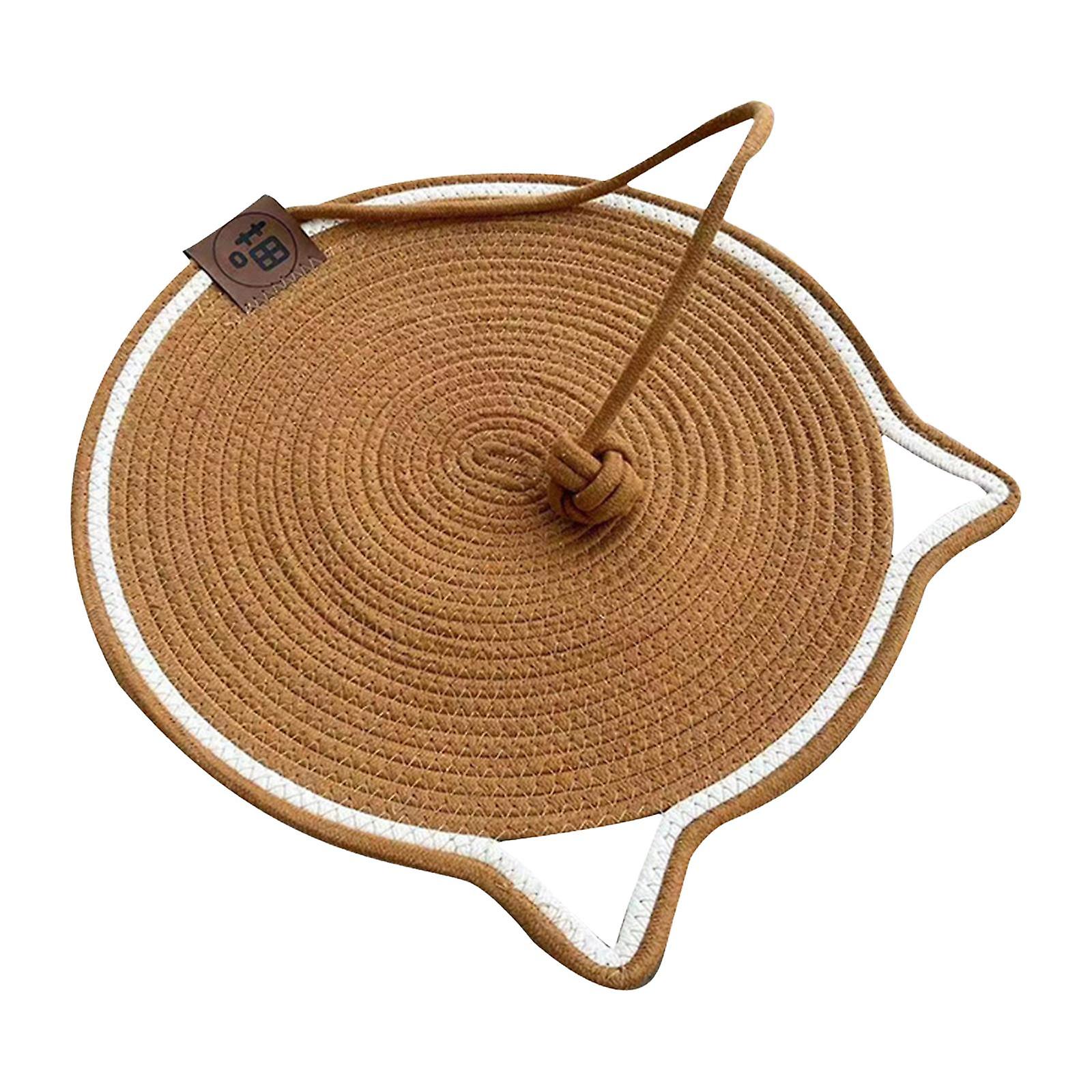 Cat Scratching Board Portable Cat Scratcher for Pet Accessories Kitty Kitten Dark Brown