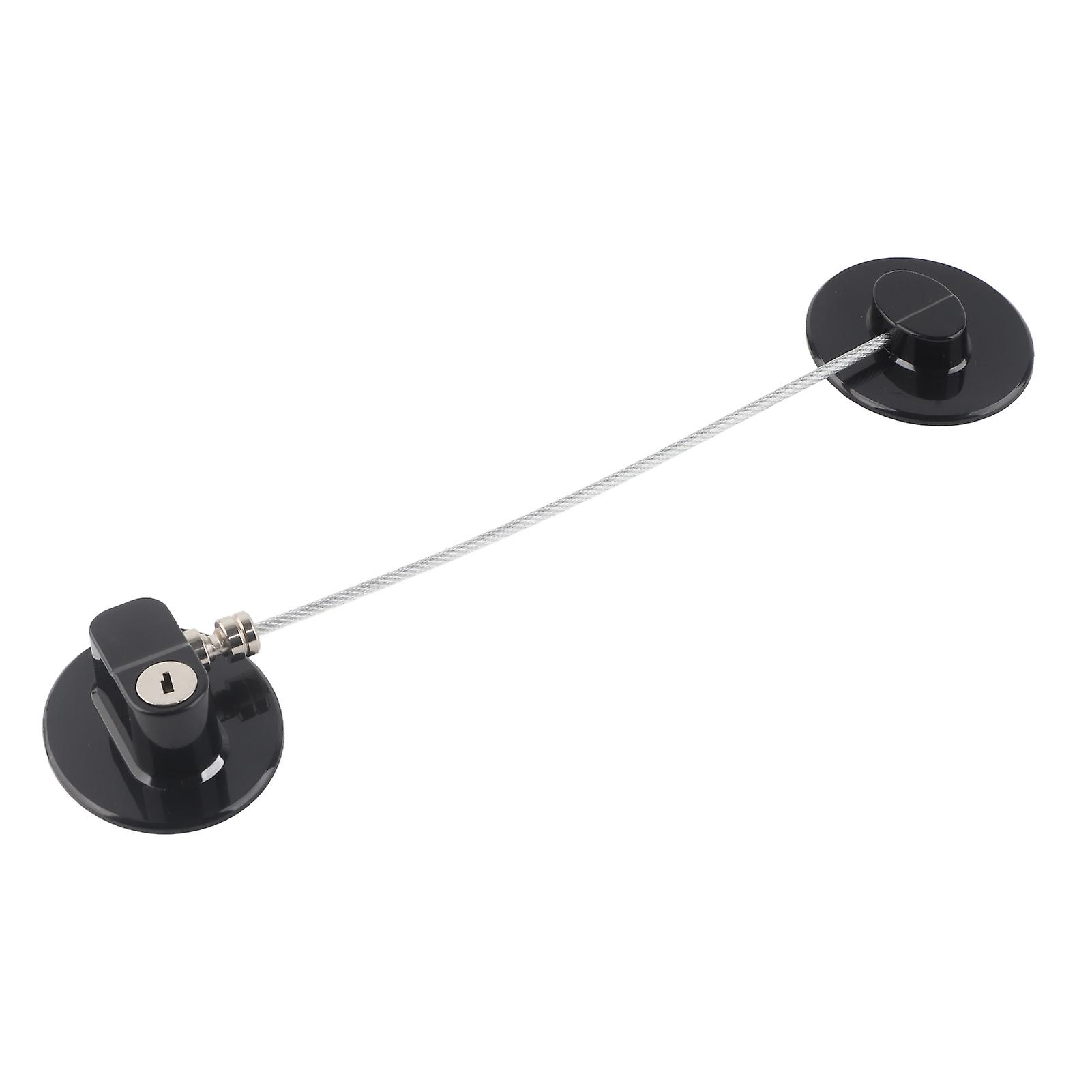 Refrigerator Lock FQ3 Black ABS Metal Multifunction Freezer Lock