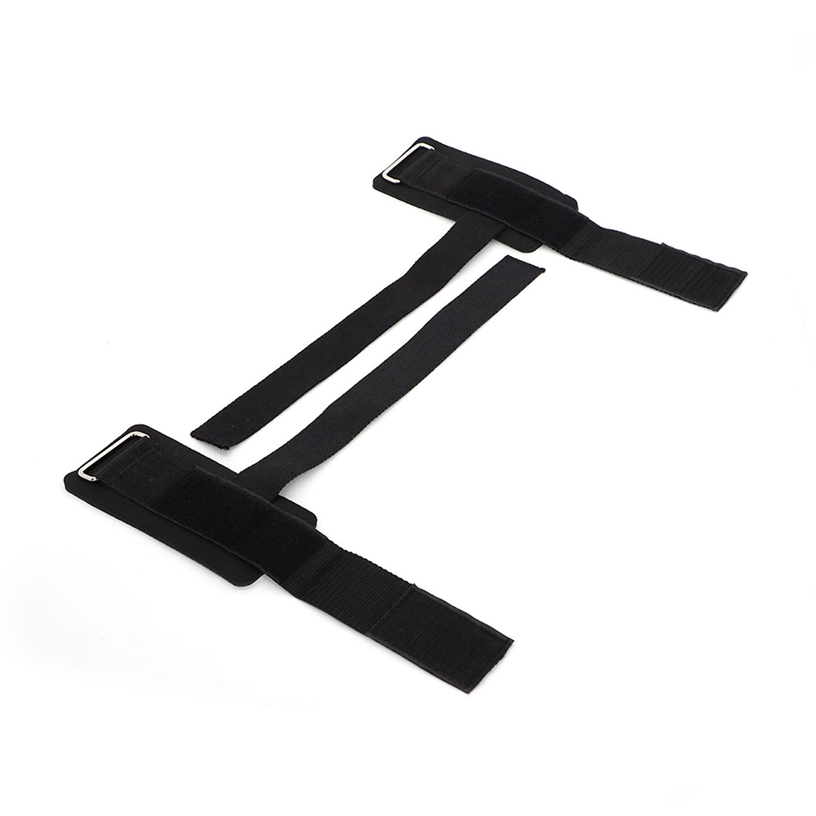 2 PCS Fitness Wristband Exercise Wrist Wrap Strap for Pull Up Weight Lifting Squat Dumbbell Black