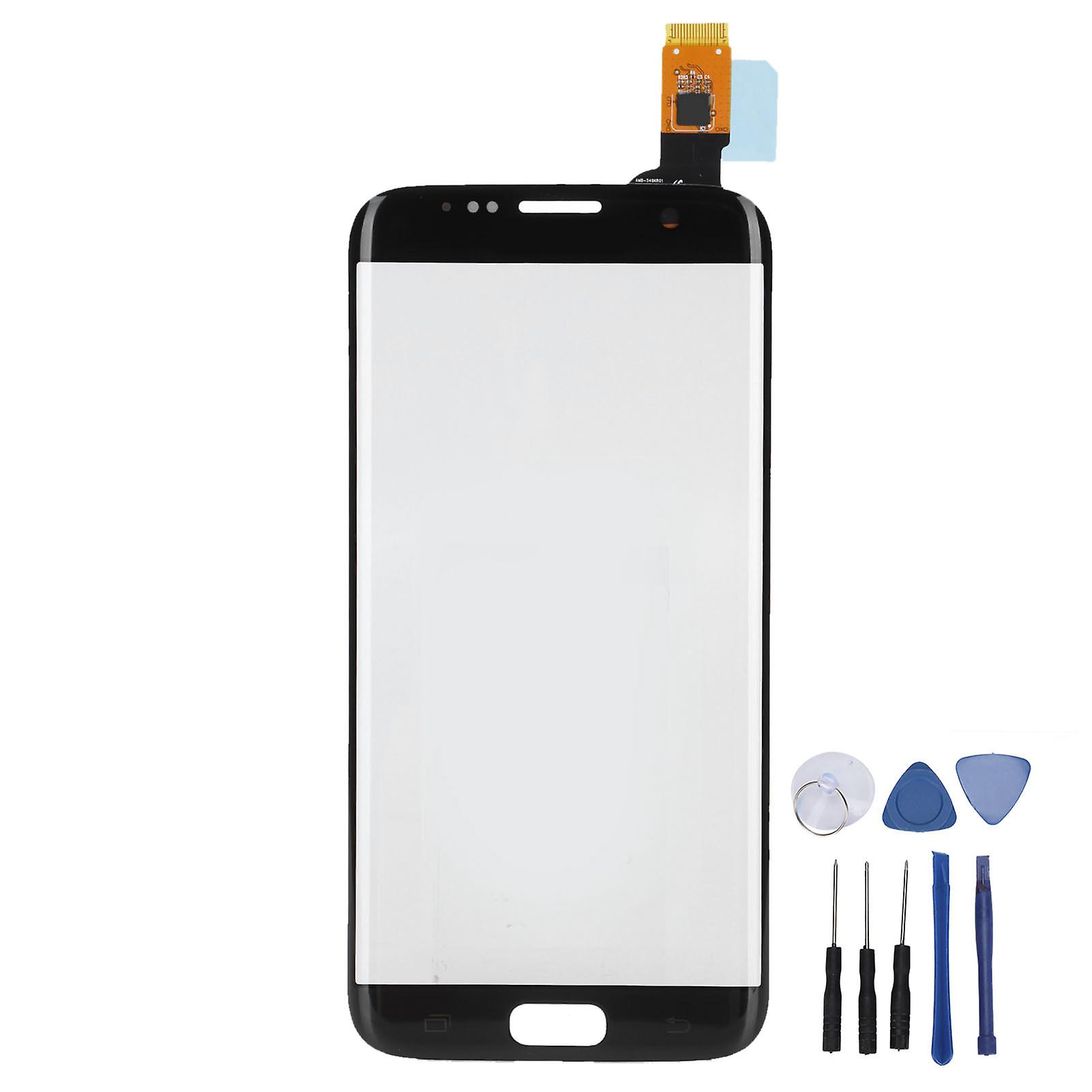 Samsung Galaxy S7 Edge Black Touch Screen Digitizer Replacement with Tools - Perfect Fit