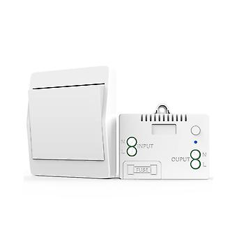 Funkschalter-Set, Funk-Lichtschalter, Batterieloser Wandschalter mit Empfänger, IP67 wasserdicht, Fernbedienung, energieautark, keine Verkabelung erforderlich,