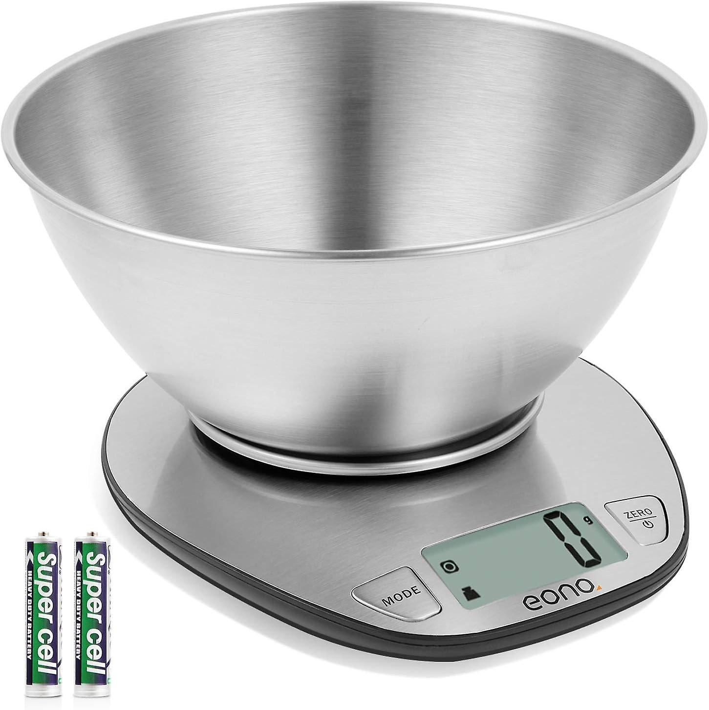 Electronic Kitchen Scale Premium Large Display Backing Scale Wet and Dry Food Weighing Scale with St