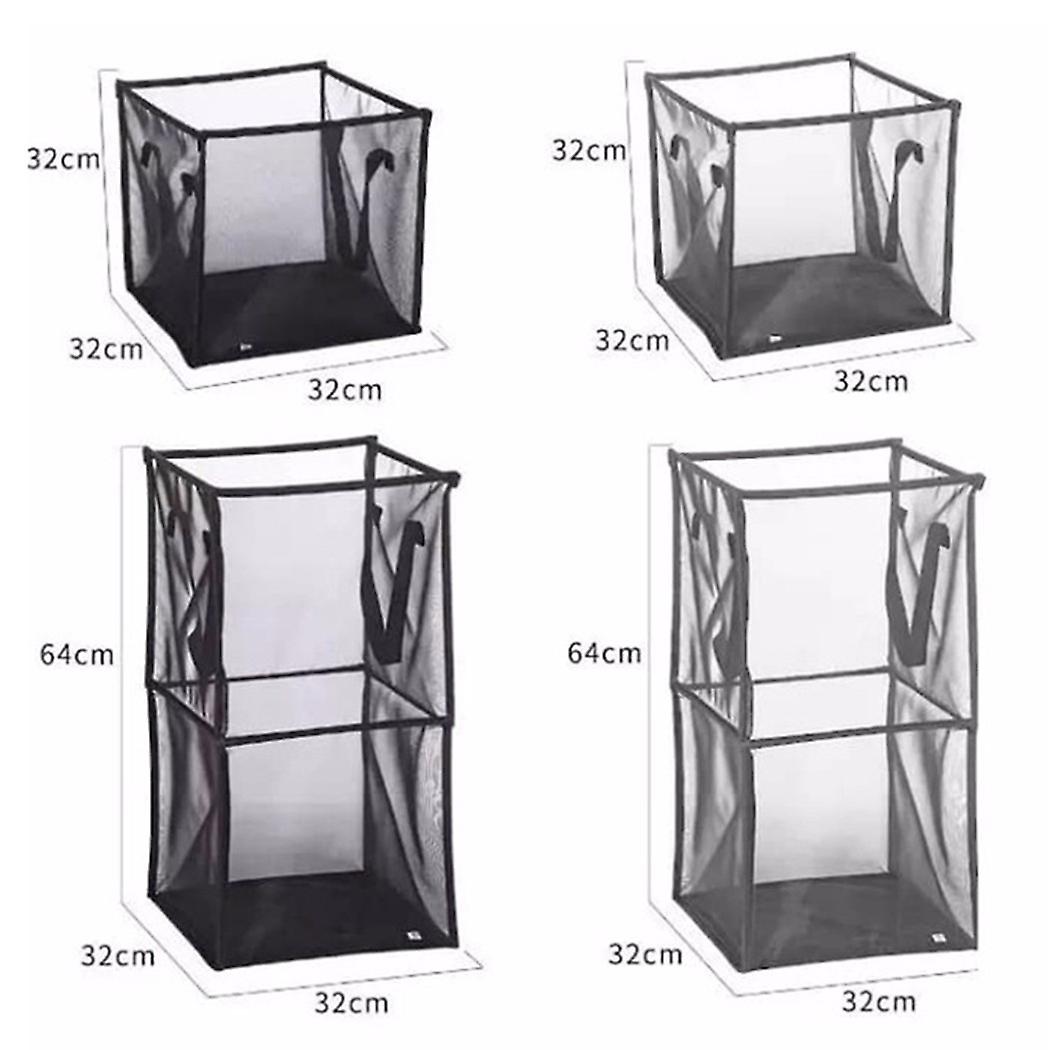 High Quality Mesh Dirty Clothes Rotation Fold Receiving Laundry Basket