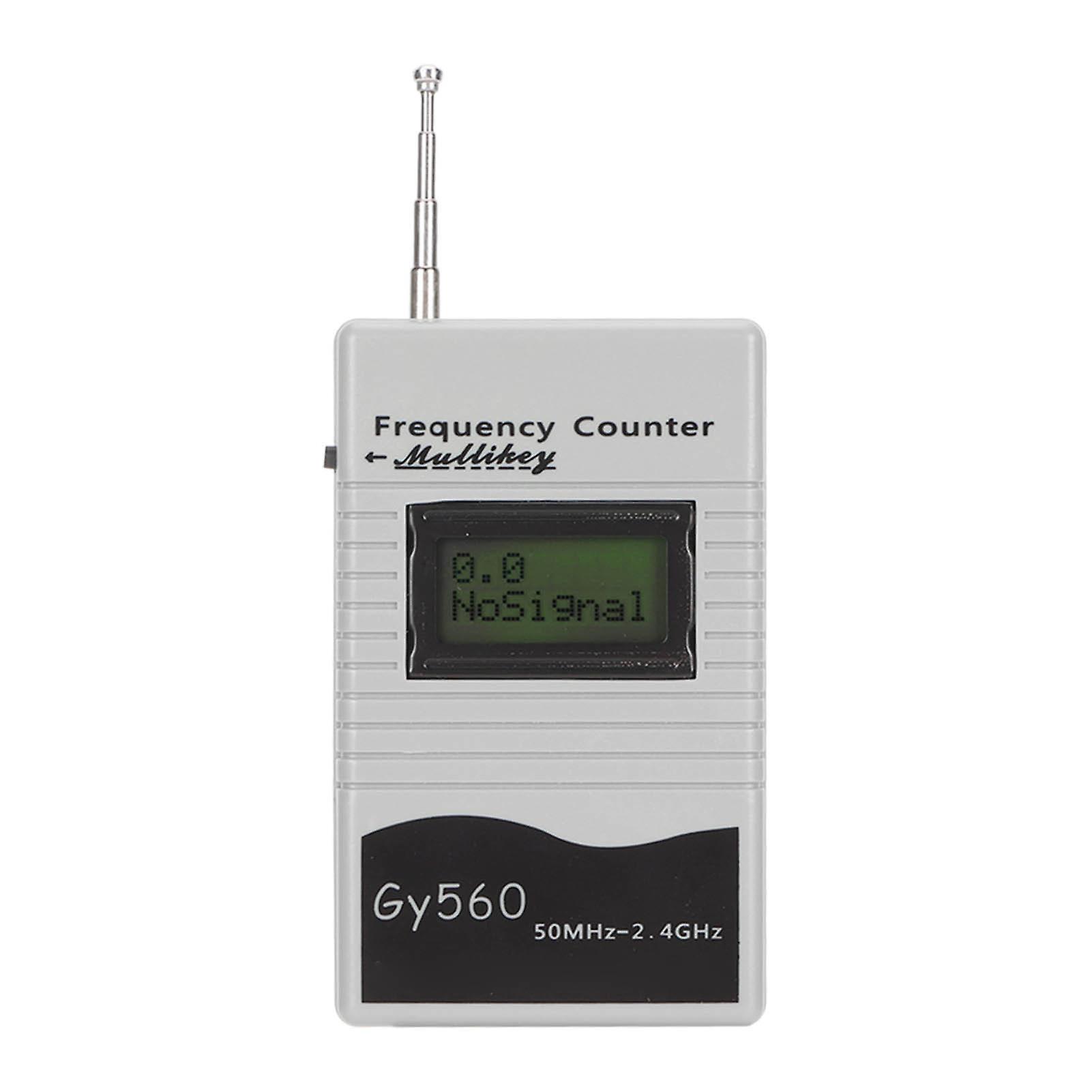 Mini Gooit GY560 Radio Frequency Counter 50Mhz‑2.4Ghz Portable Frequency Counter Radio Frequency Measuring Tool
