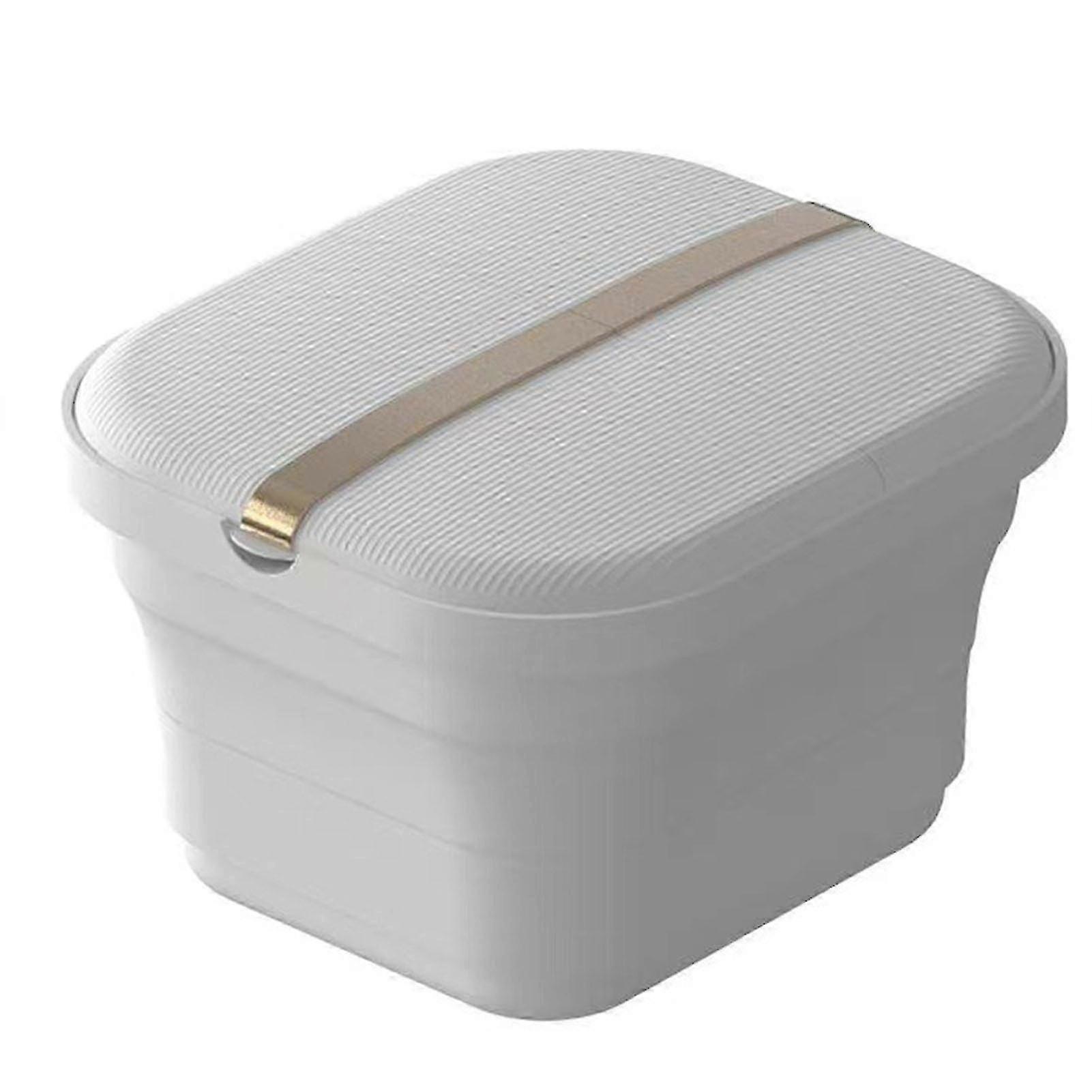 Foot Soaking Tub Foldable Feet Bath Basin Adjustable Temperature Surfing Function for Home