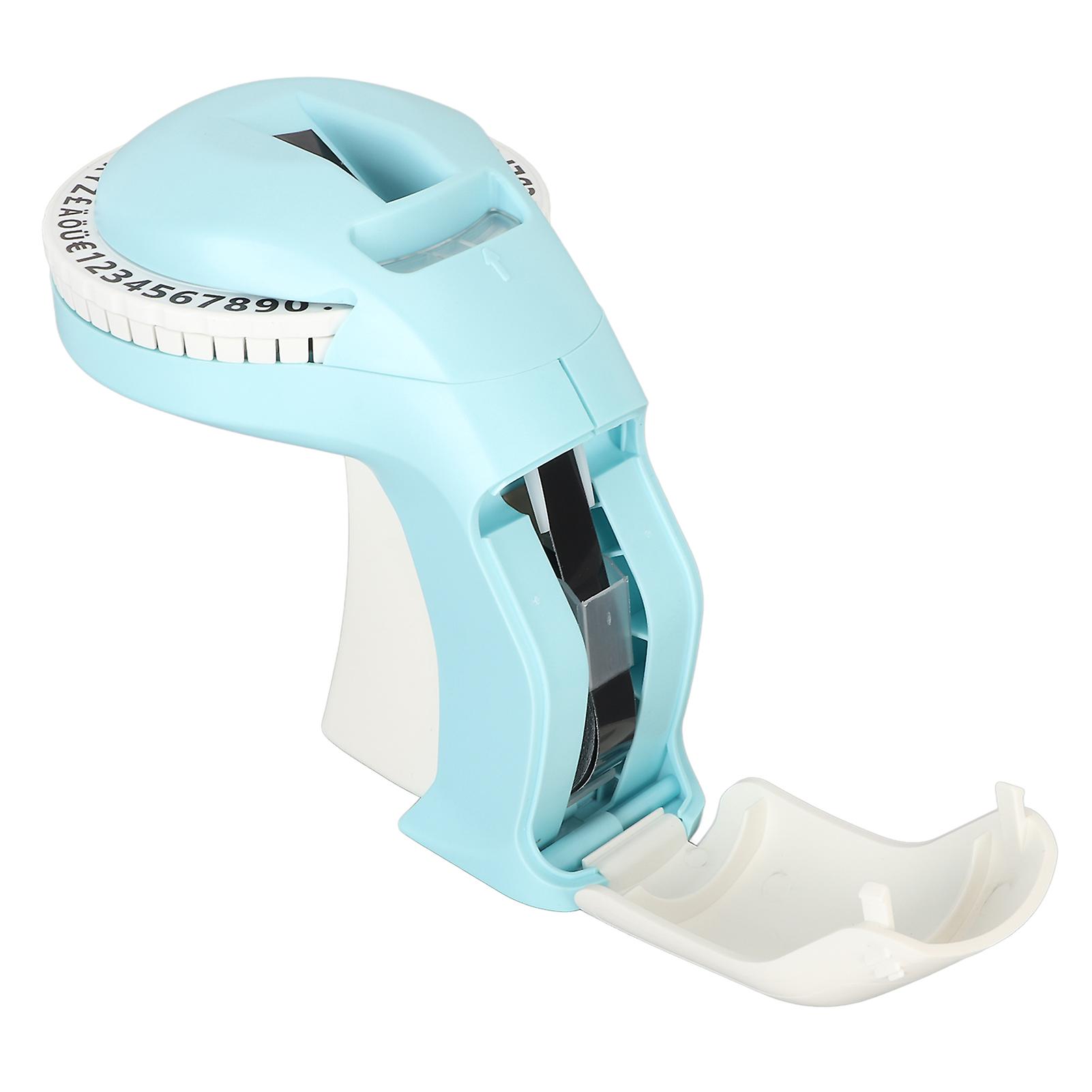Embossing Label Maker 47 Printable Characters 600dpi Easy Control Label Making Embosser for Craft DIY Scrapbooking Blue 